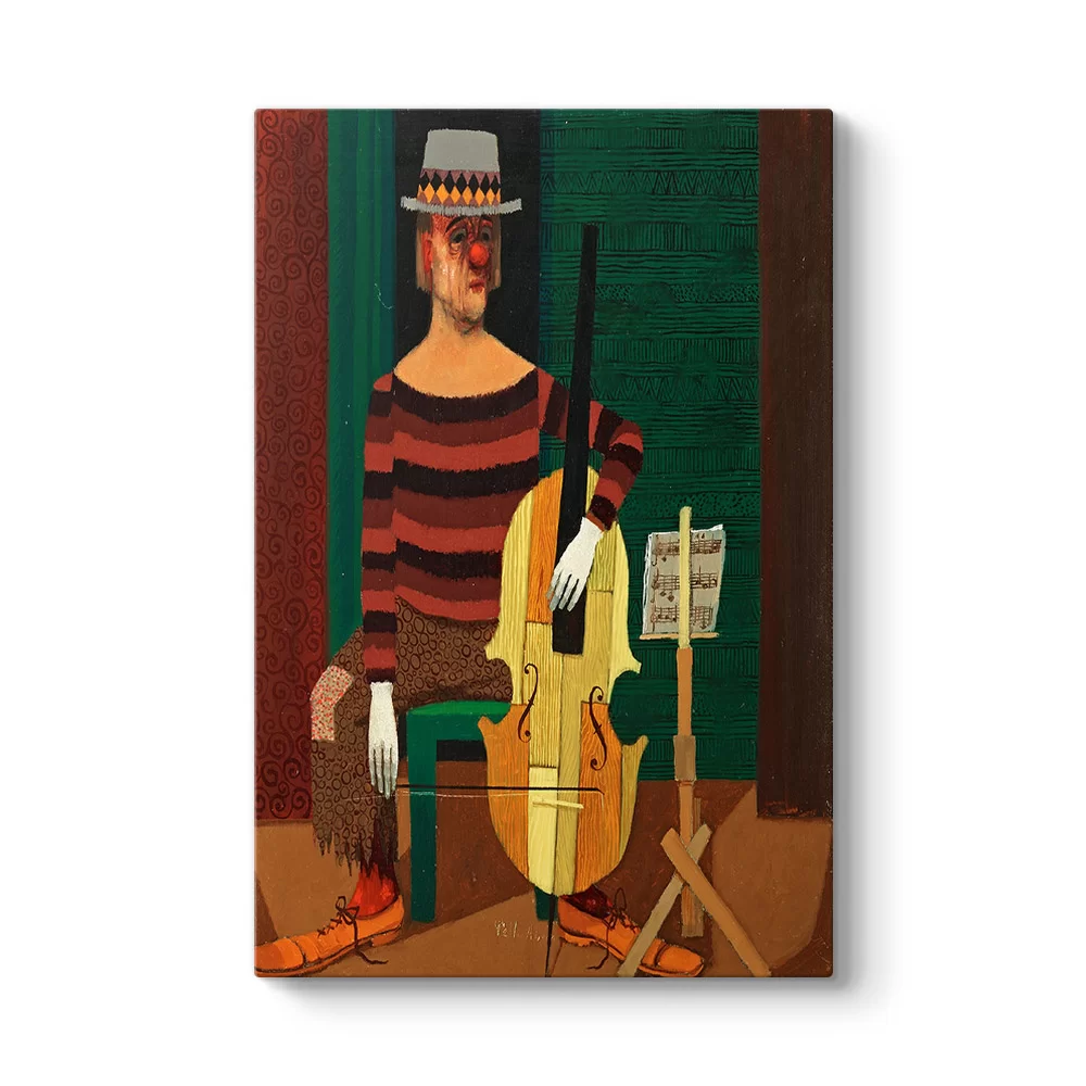 Pelle Aberg - Cellospelande Clown Tablosu - Model 2